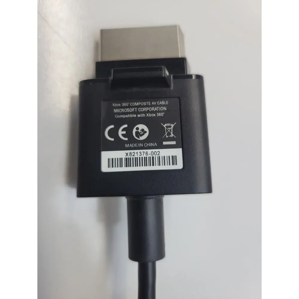 Official OEM Microsoft Xbox 360 AV Composite Audio/Video Cable RCA 6 Ft Fast